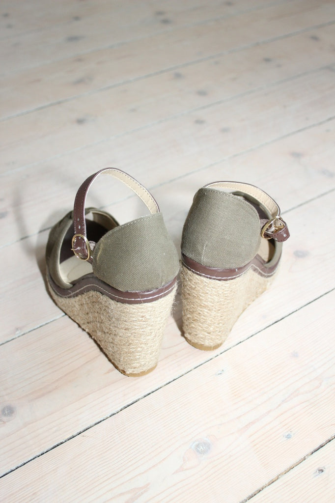 Espadrilles met sleehak