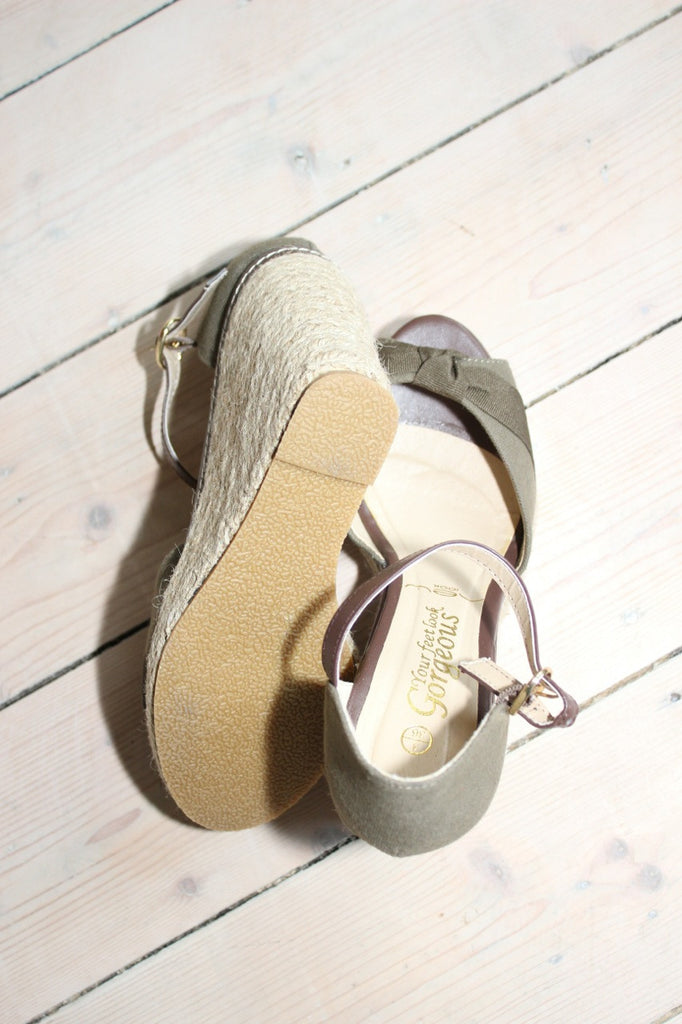 Espadrilles met sleehak