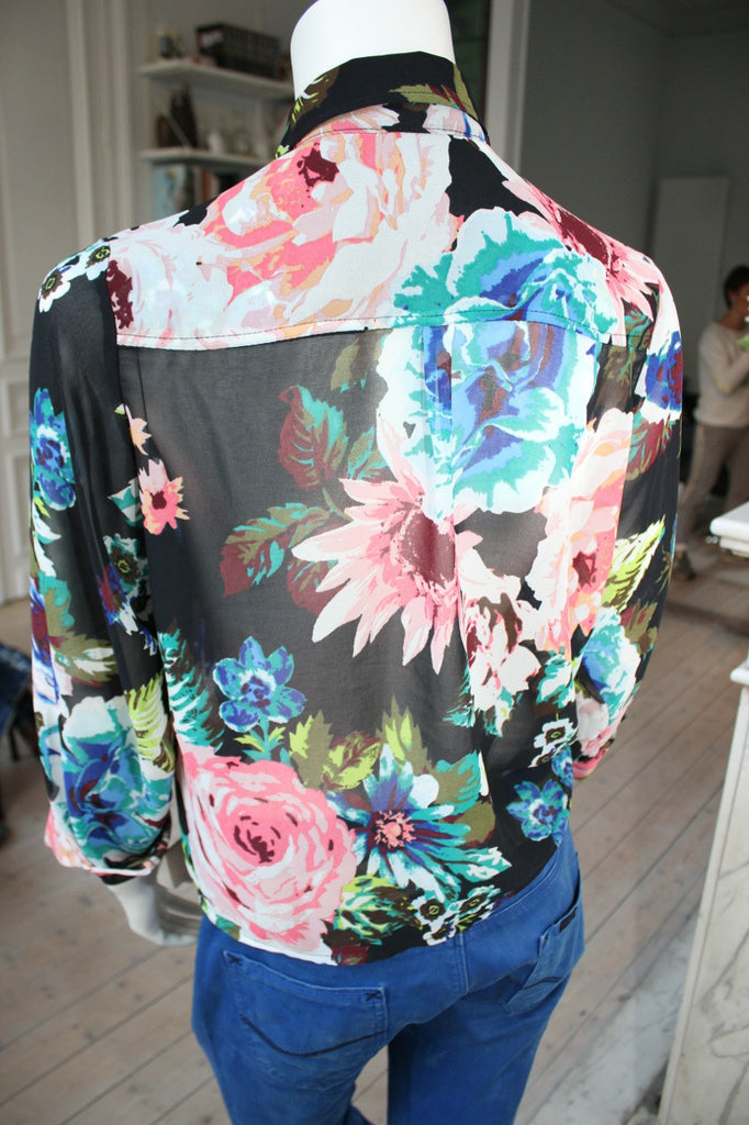 Blouse met bloemen