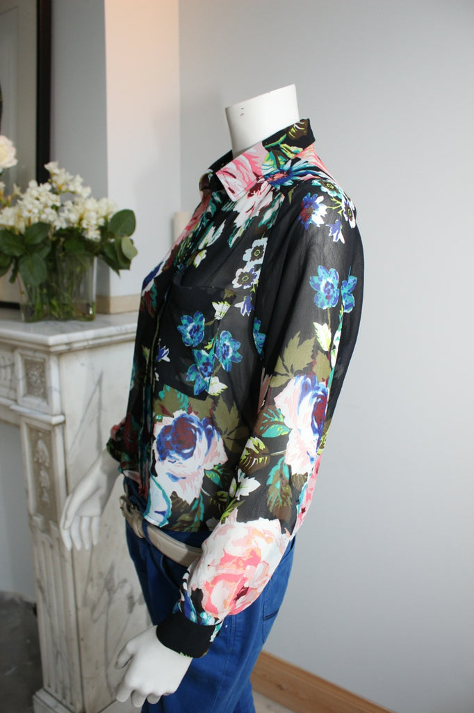 Blouse met bloemen